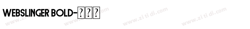 Webslinger Bold字体转换